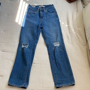 724 high rise straight jeans